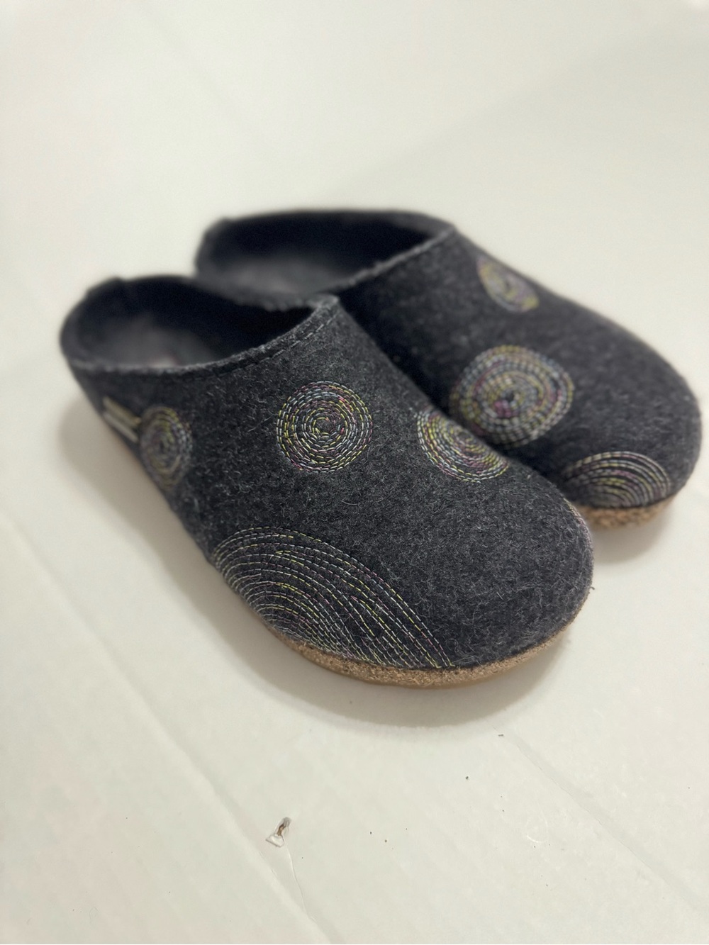 Haflinger Wool Felt Clog Slippers Womens Size 39